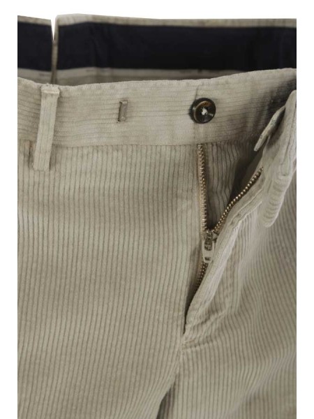 Pantalone PT Master in Velluto Perla